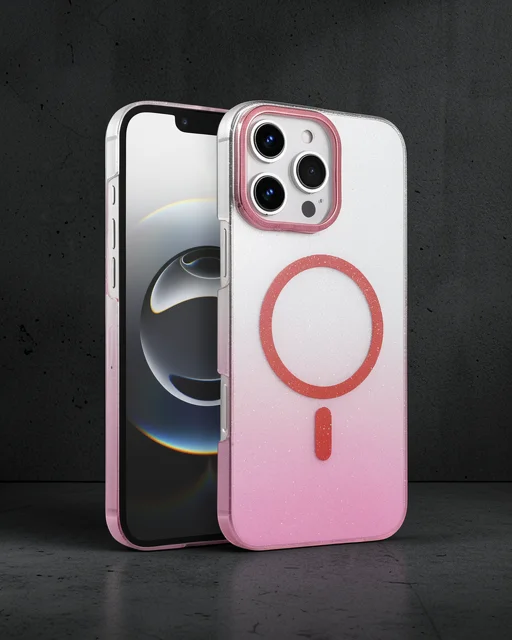 Apple İphone 16 Pro Glossy Magsafe Kapak - Pembe