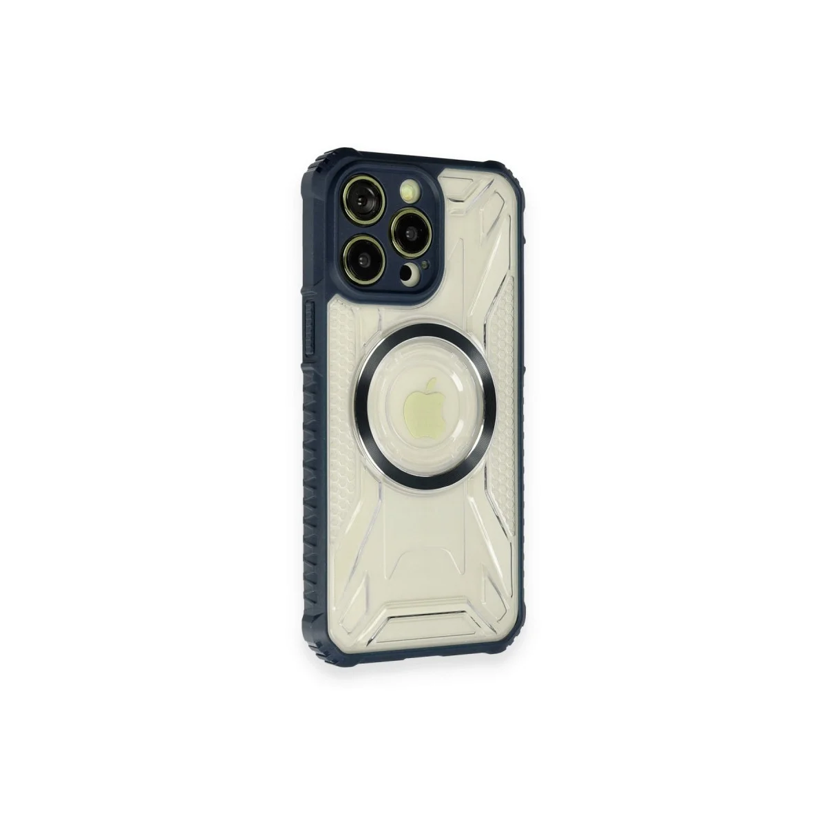 Apple İphone 12 Pro Kılıf Prag Magneticsafe Kapak - Lacivert görsel 2