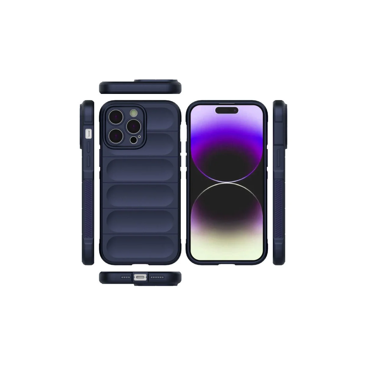 Apple İphone 15 Pro Max Kılıf Optimum Silikon - Lacivert görsel 2