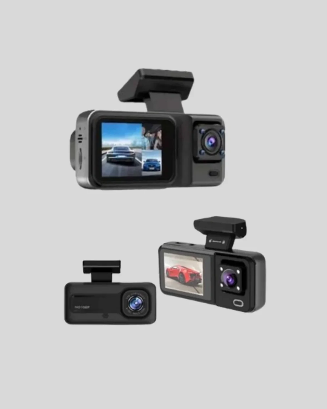 Full HD 3'lü Araç Kamerası Geri Görüş Destekli Park Modlu 1080P DVR görsel 5