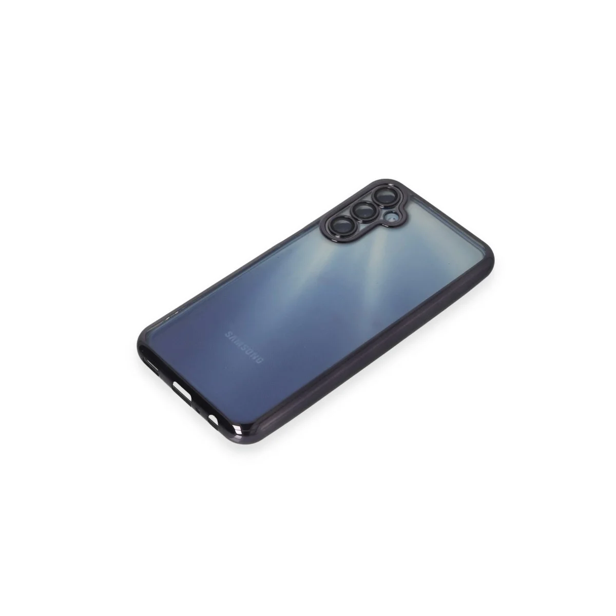 Samsung Galaxy A15 4g Kılıf Razer Lensli Silikon - Mor görsel 4
