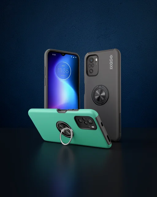 Xiaomi Poco F3 Kılıf Elit Yüzüklü Kapak - Yeşil