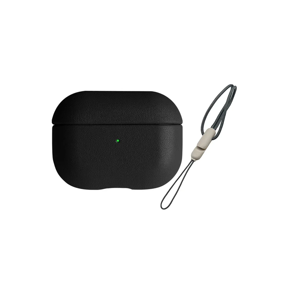Apple Airpods 3 (3.nesil) 405 Deri Kılıf - Siyah