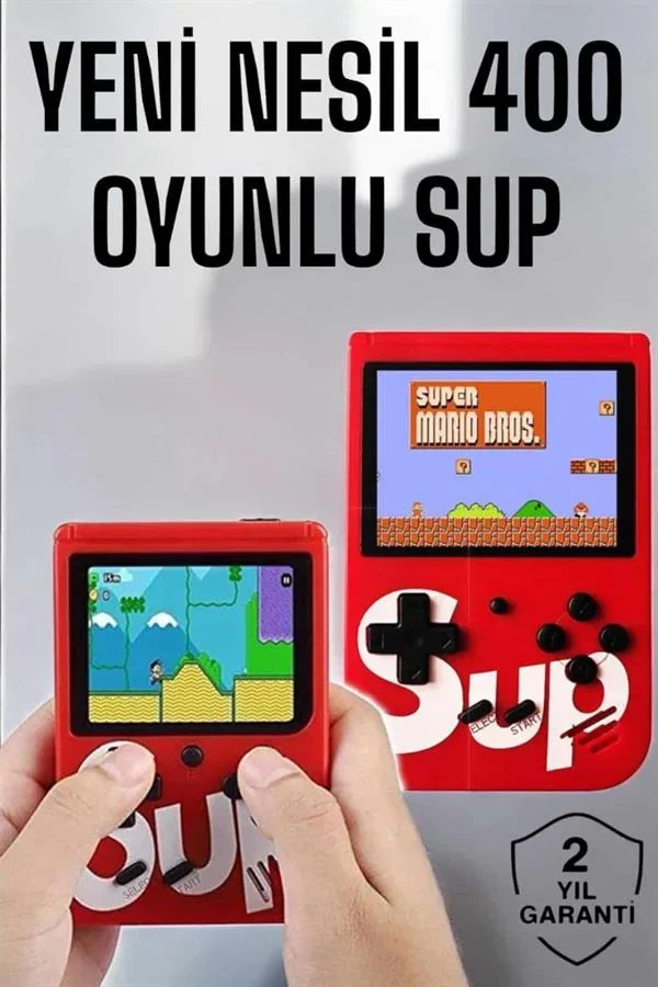 Yeni Nesil Çocuklara Özel SUP 400 Oyunlu ni El Konsolu görsel 2