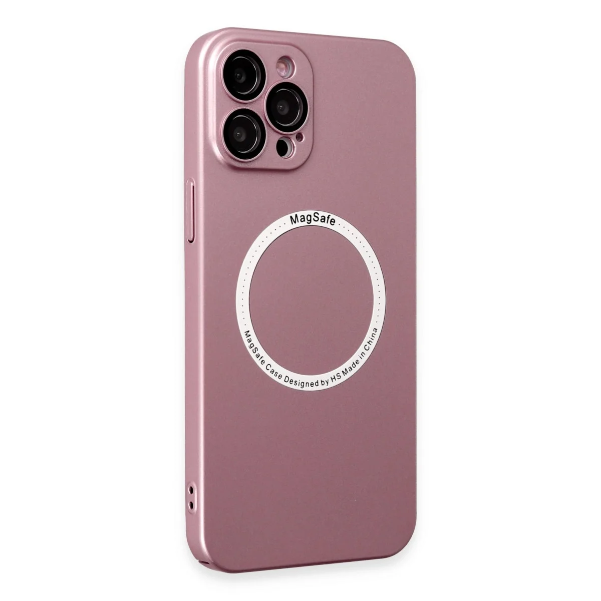 Apple İphone 12 Pro Kılıf Jack Magneticsafe Lens Silikon - Rose Gold görsel 2