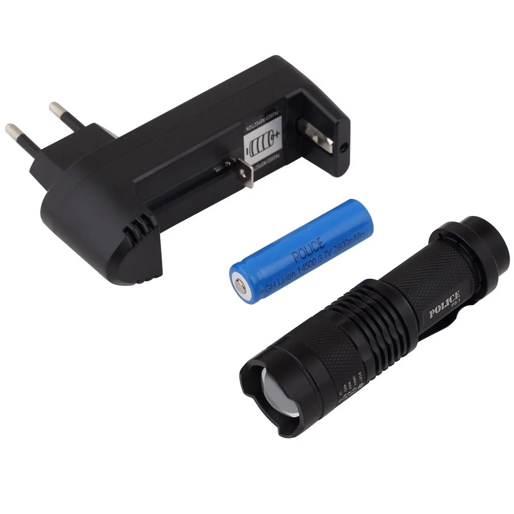 PS-1 Cree LED Şarj Edilebilir El Feneri Full Set