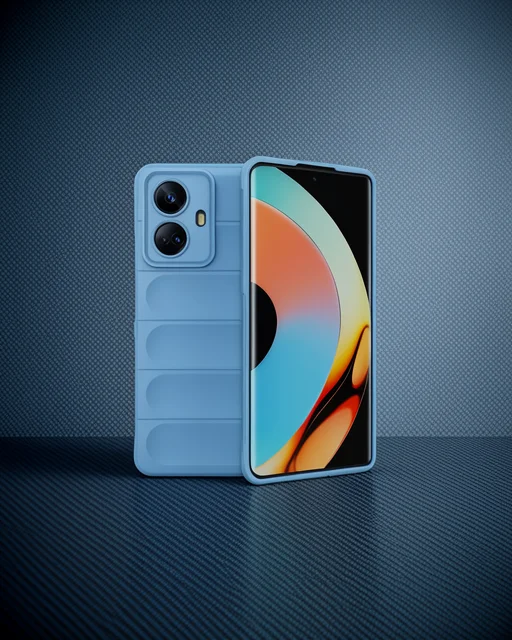 Realme 10 Pro 5g Kılıf Optimum Silikon - Sky Blue
