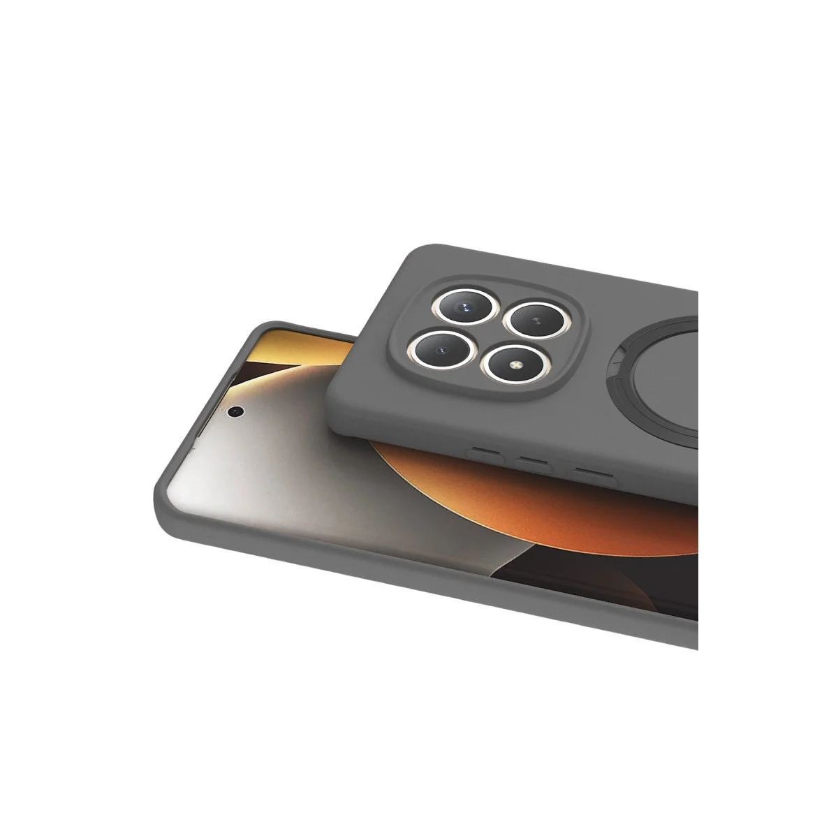 Xiao Red Note 15 Pro 5g Regal Magsafe Standlı Kapak - Titan Gri görsel 2