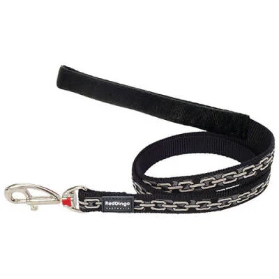 Zincir Desenli Köpek Uzatma Tasması Medium 20 Mm 1,2 Mt