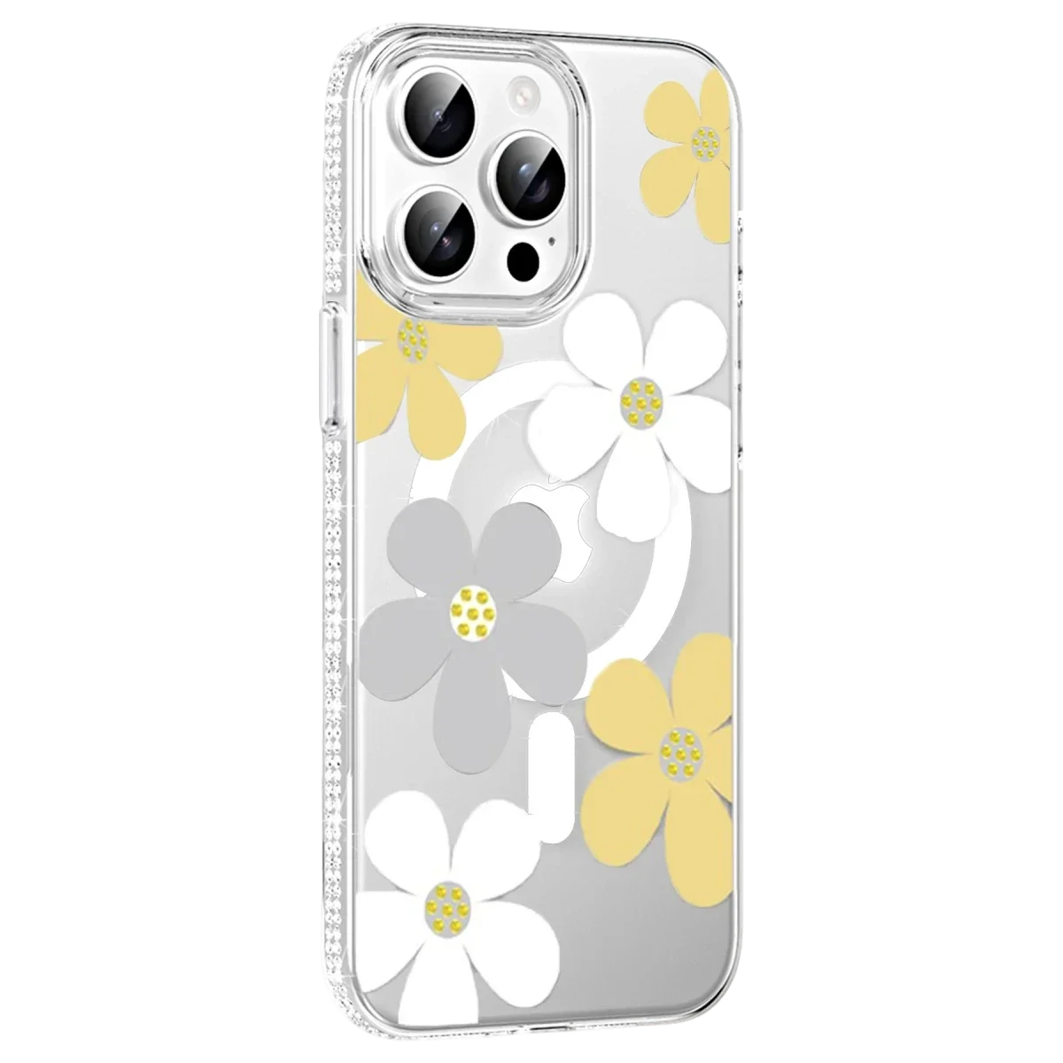 Joko Apple iPhone 14 Pro Max Floral Magsafe Kapak - Sarı