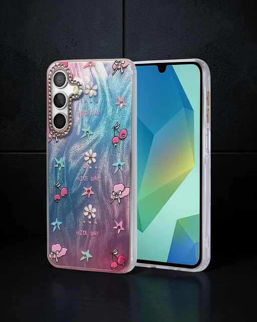 Samsung Galaxy A55 5g Kılıf Blade Aynalı Desenli Kapak - Desen 4