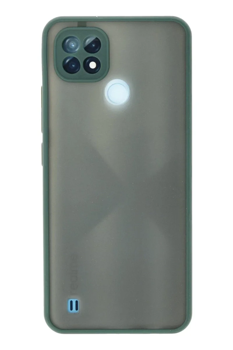 Realme C21 Kılıf Montreal Silikon Kapak - Yeşil