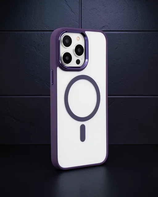 Apple İphone 13 Pro Kılıf Room Magneticsafe Silikon - Derin Mor