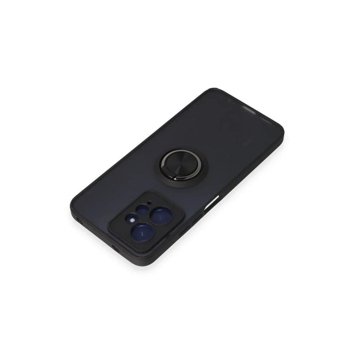 Xiaomi Redmi Note 12 4G Kılıf Montreal Yüzüklü Silikon Kapak - Siyah görsel 4