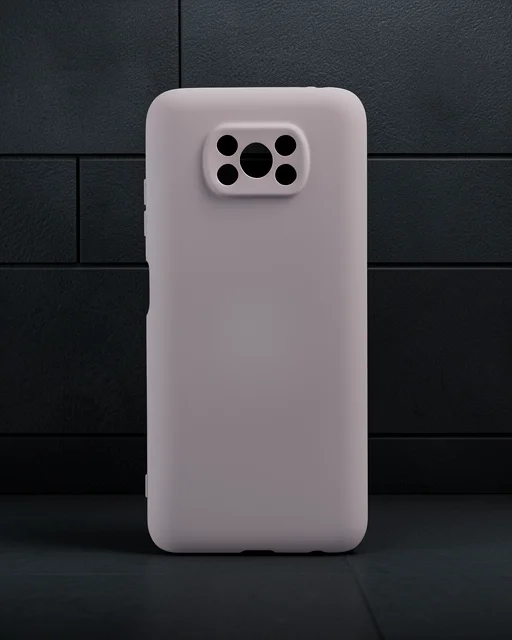 Xiaomi Pocophone X3 Kılıf Nano İçi Kadife Silikon - Pudra