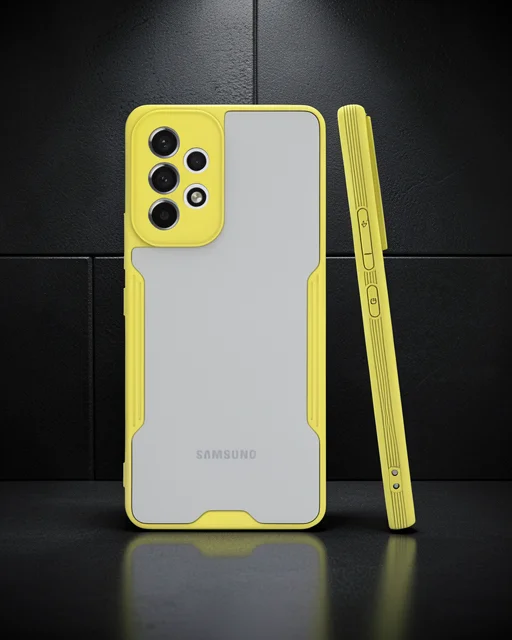 Samsung Galaxy A53 5g Kılıf Platin Silikon - Sarı