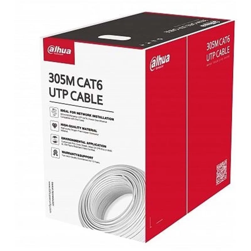 PFM922I-6UN-C 305 Metre U/utp 23AWG Cca Beyaz Renk CAT6 Kablo