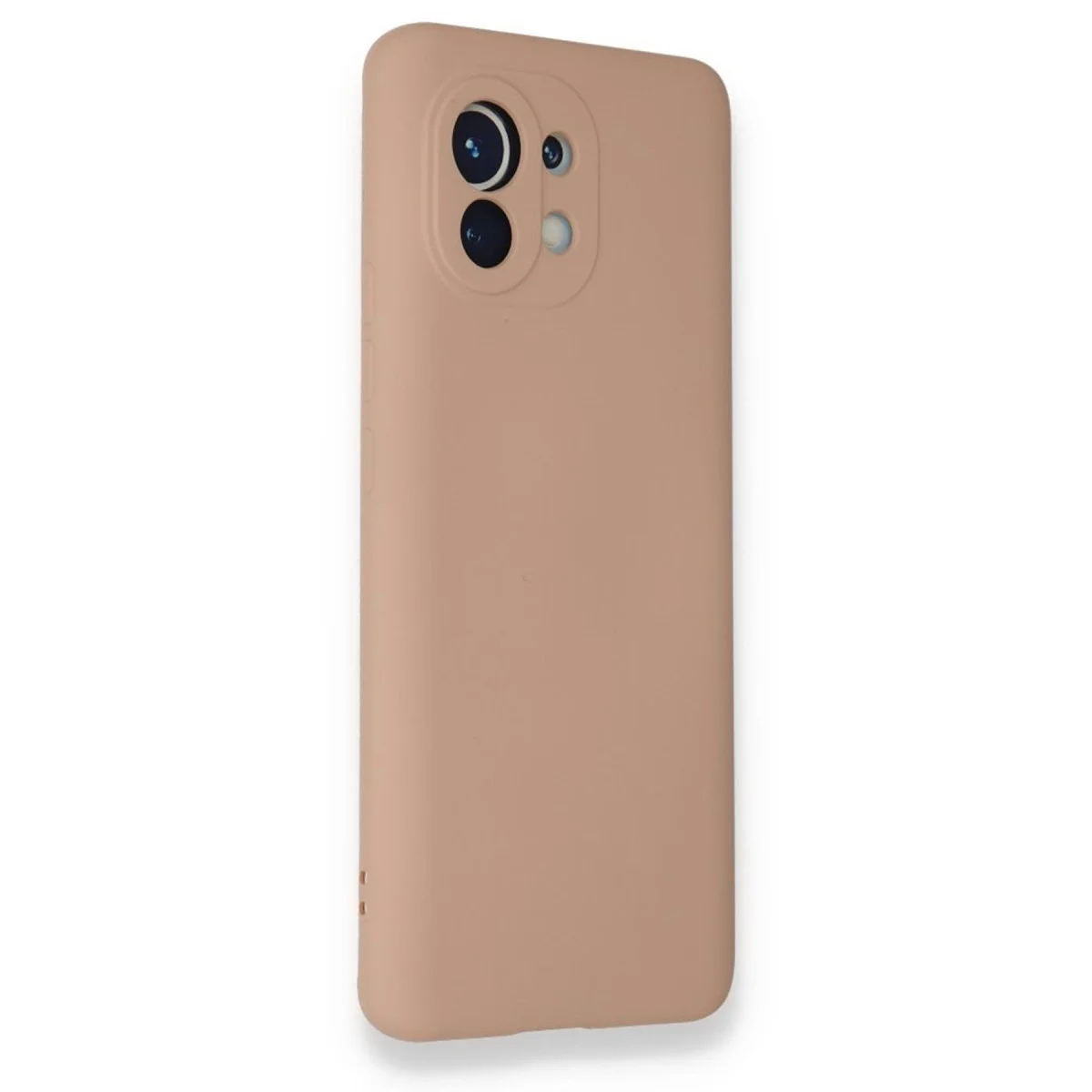 Xiaomi Mi 11 Kılıf Nano İçi Kadife Silikon - Pudra görsel 2