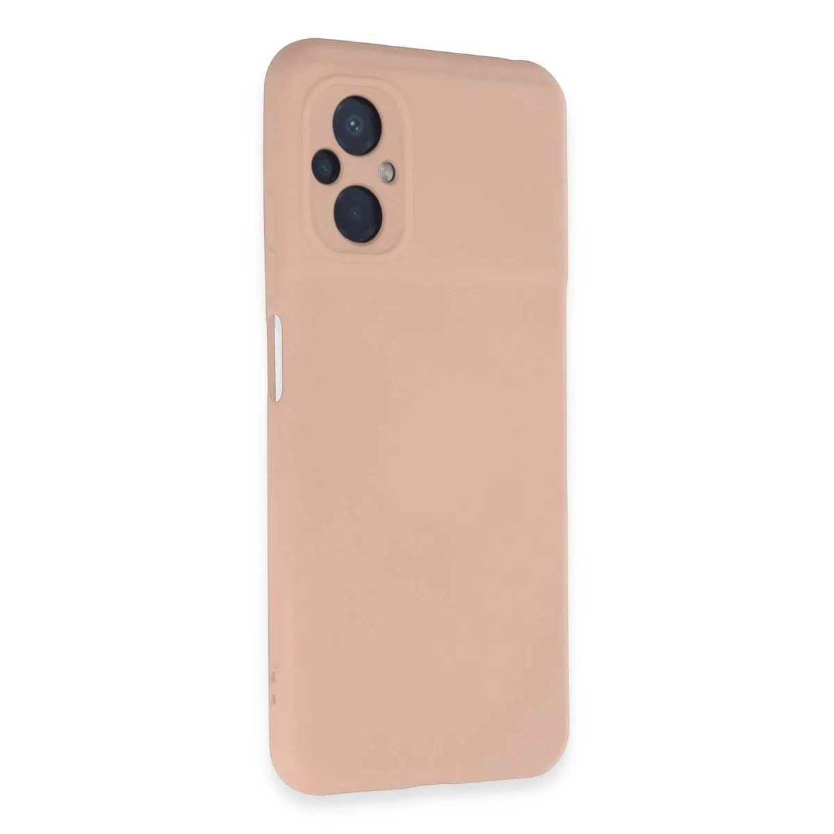 Xiaomi Poco M5 Kılıf Nano İçi Kadife Silikon - Pudra görsel 2
