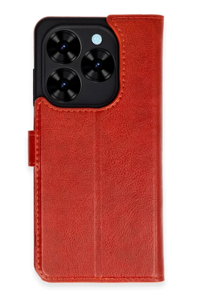 Tecno Spark Go 2024 Kılıf Trend S Plus Kapaklı Kılıf - Kırmızı görsel 2