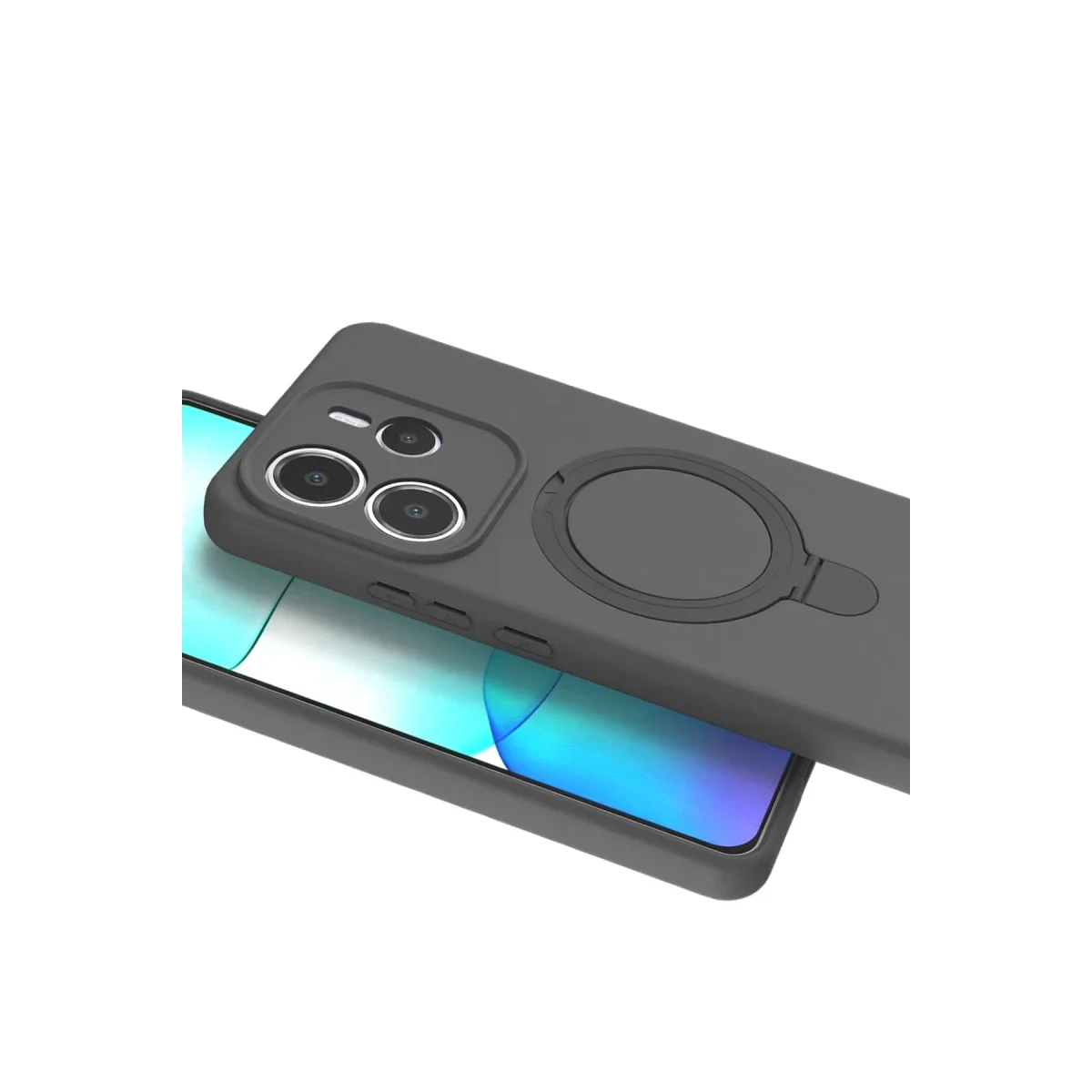Xiaomi Redmi Note 14 4G Regal Magsafe Standlı Kapak - Titan Gri görsel 4