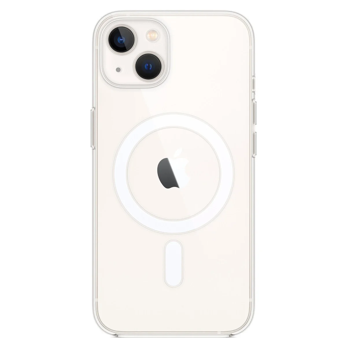 Apple İphone 14 Kılıf Magneticsafe Şeffaf Silikon - Şeffaf görsel 2
