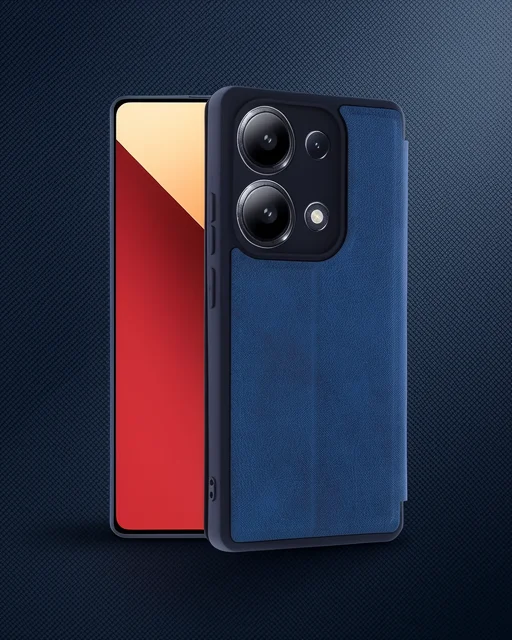 Xiaomi Redmi Note 13 4g Kılıf Flip Cover - Lacivert