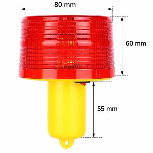 PM-39273 Kırmızı İkaz Lambası 125X80mm görsel 3