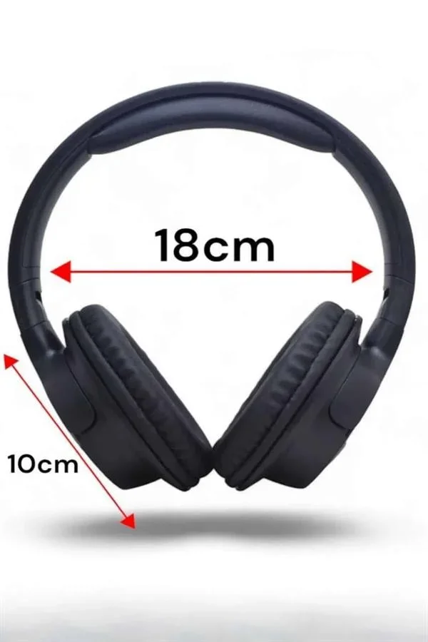 Kulak Üstü Bluetooth Kulaklık Ayarlanabiilir Uzun Pil Ömrü Kablosuz 5.0 Bluetooth görsel 5