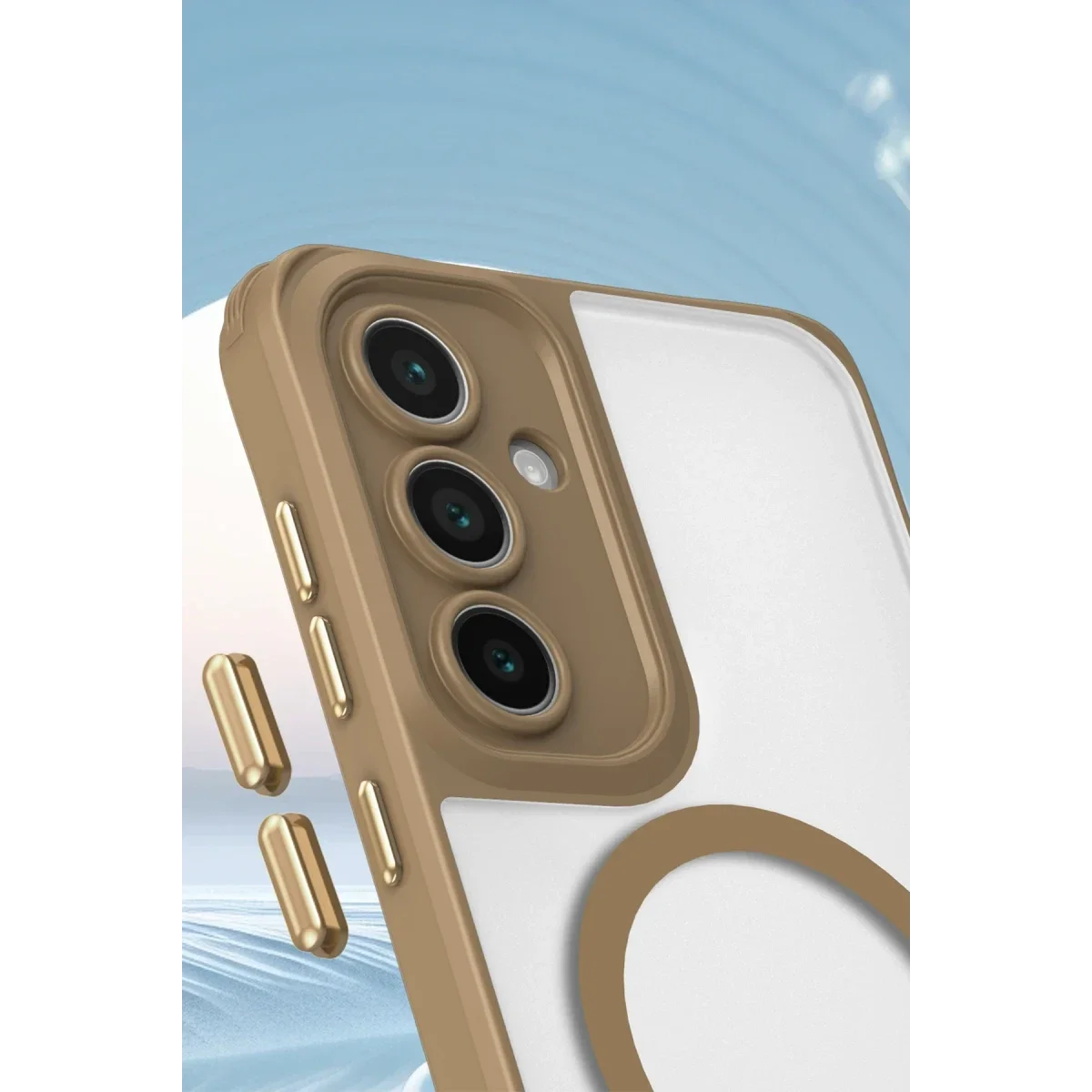 Samsung Galaxy S23 FE Kılıf Enka Magsafe Silikon Kılıf - Titan Gri görsel 2