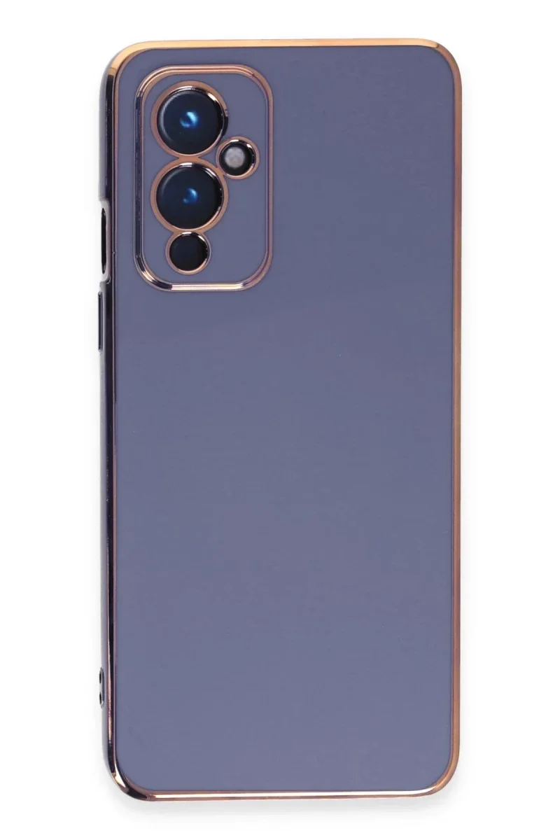 One Plus 9 Kılıf Volet Silikon - Mavi