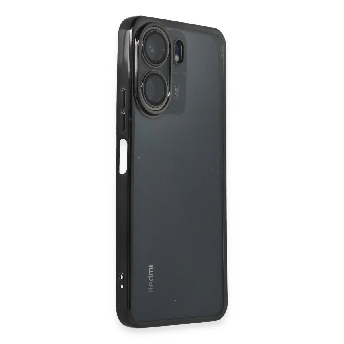 Xiaomi Redmi 13c Kılıf Razer Lensli Silikon - Siyah görsel 2
