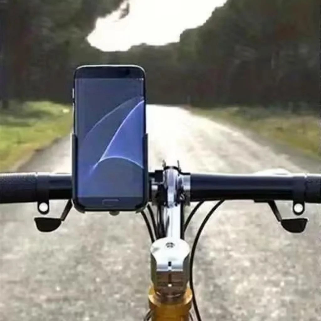 Motosiklet Gidon Telefon Tutucu–360° Döner, Kaymaz Sabitleme Sistemli, Sarsıntı Önleyici Telefon Tutucu Aparat görsel 3