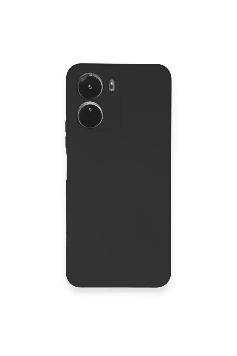 Vivo Y16 Kılıf Nano içi Kadife Silikon - Siyah