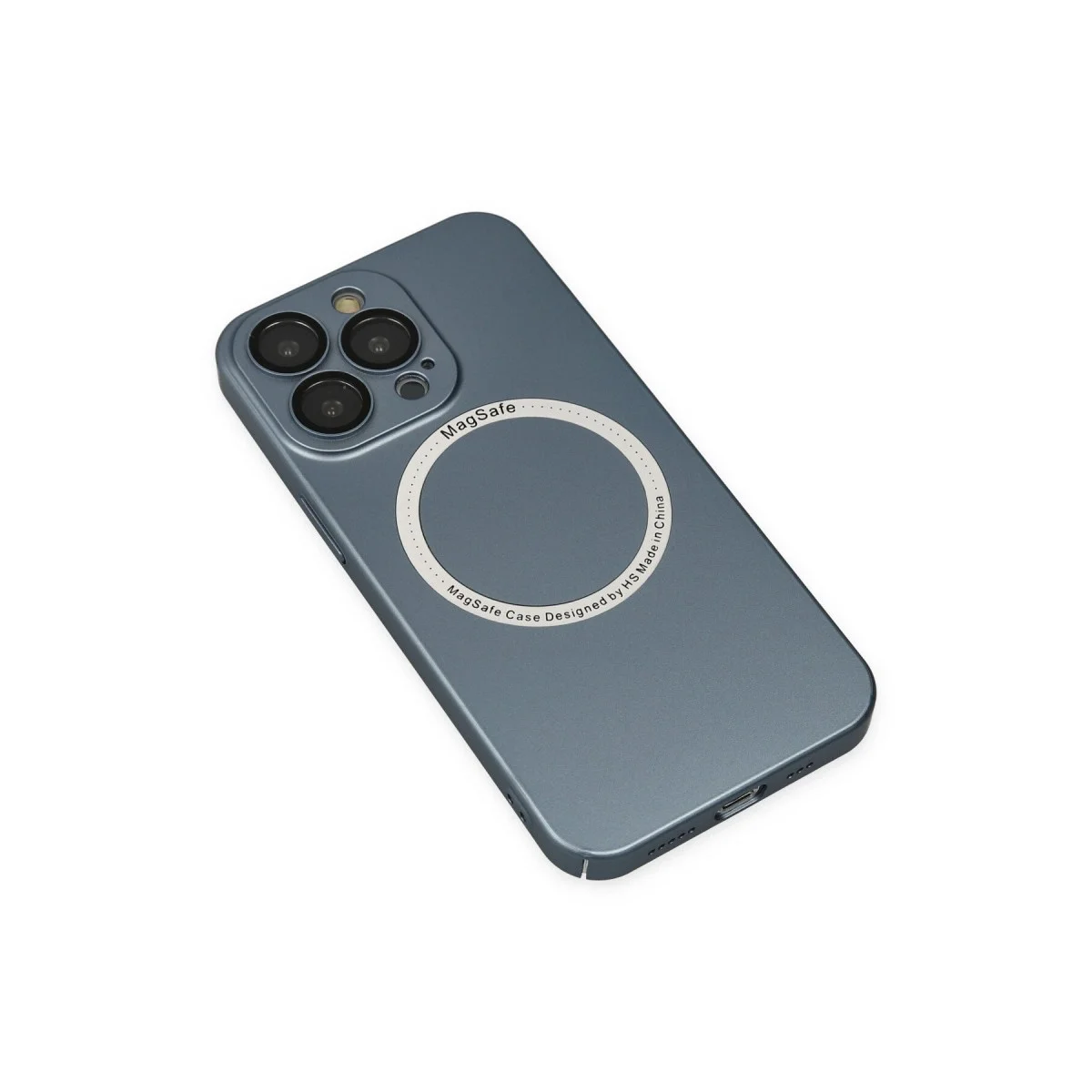 Apple İphone 13 Pro Kılıf Jack Magneticsafe Lens Silikon - Sierra Blue görsel 4