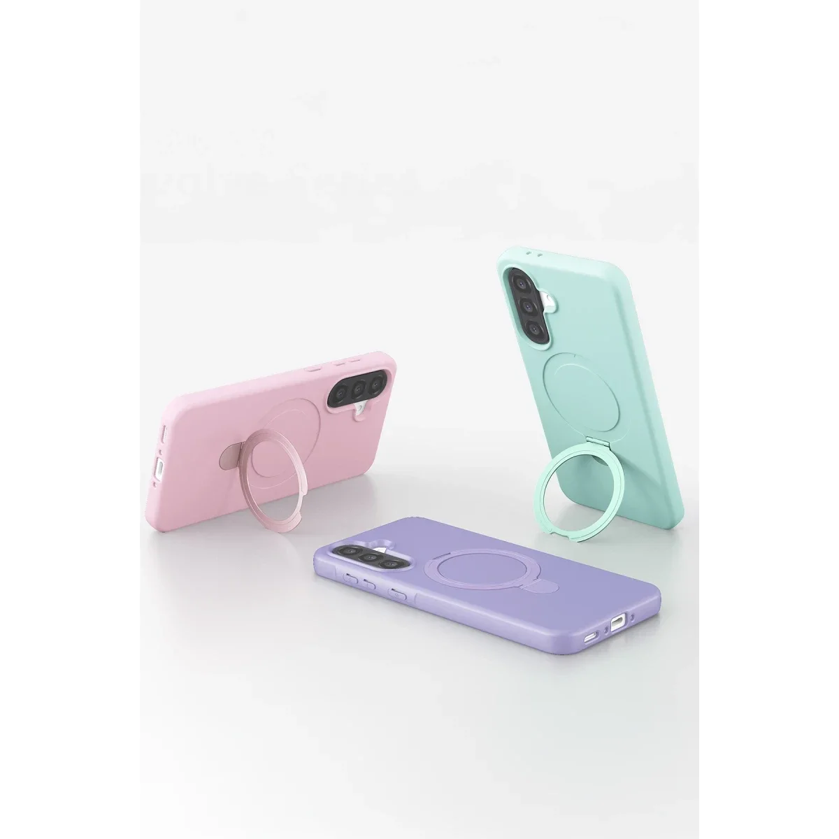 Samsung Galaxy A37 5G Regal Magsafe Standlı Kapak - Siyah görsel 4