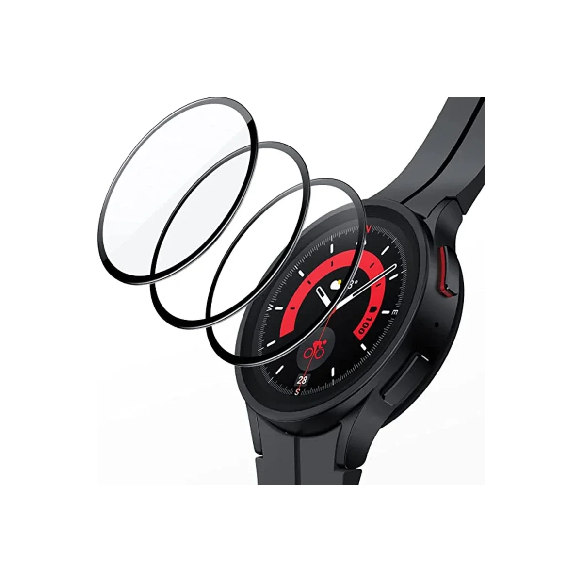 Watch 5 Pro 45mm Polymer Nano Ekran Koruyucu - Şeffaf görsel 2