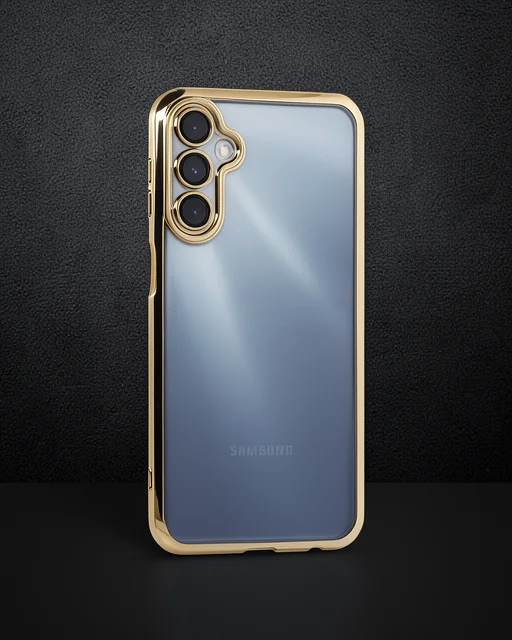 Samsung Galaxy A55 5g Kılıf Razer Lensli Silikon - Gold