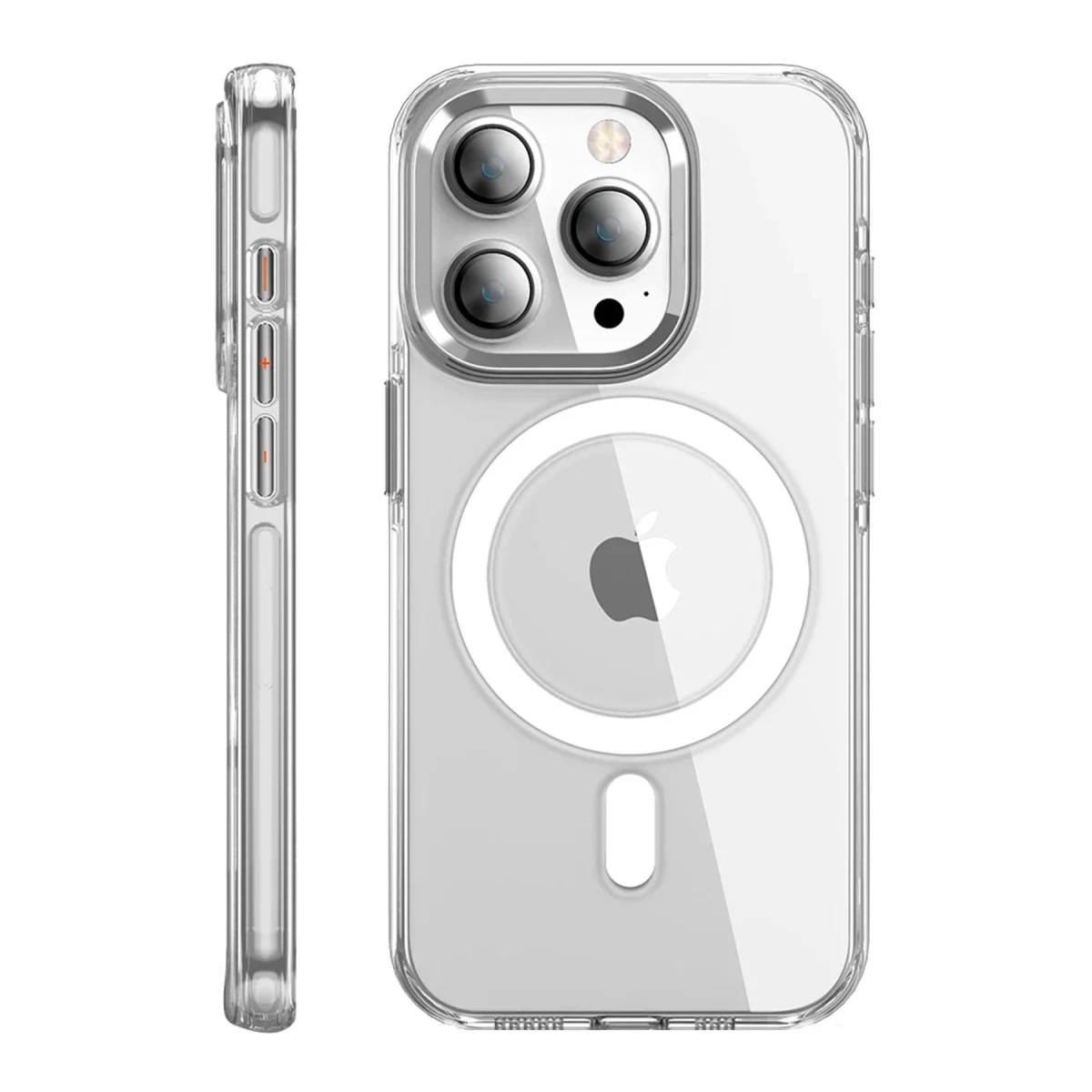 Joko Apple iPhone 15 Pro Max Kılıf Crystal Magsafe Kapak - Şeffaf