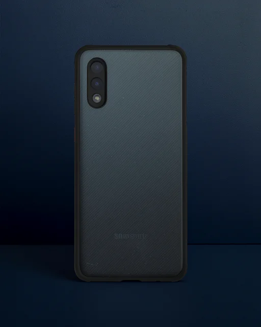 Samsung Galaxy A02 Kılıf Miami Şeffaf Silikon - Siyah