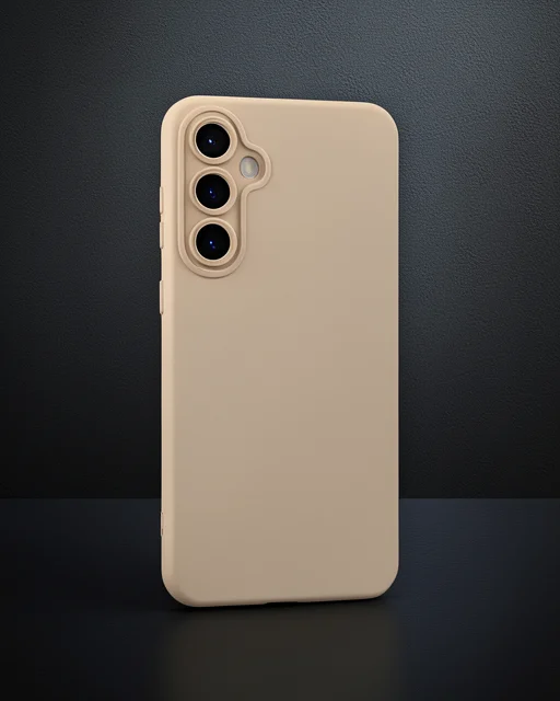 Samsung Galaxy S24 Kılıf Nano İçi Kadife Silikon - Pudra