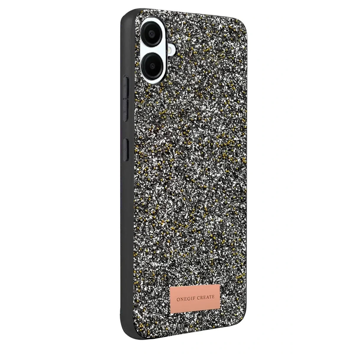 Onegif Samsung Galaxy A07 4G Bright Simli Kapak - Gold görsel 3