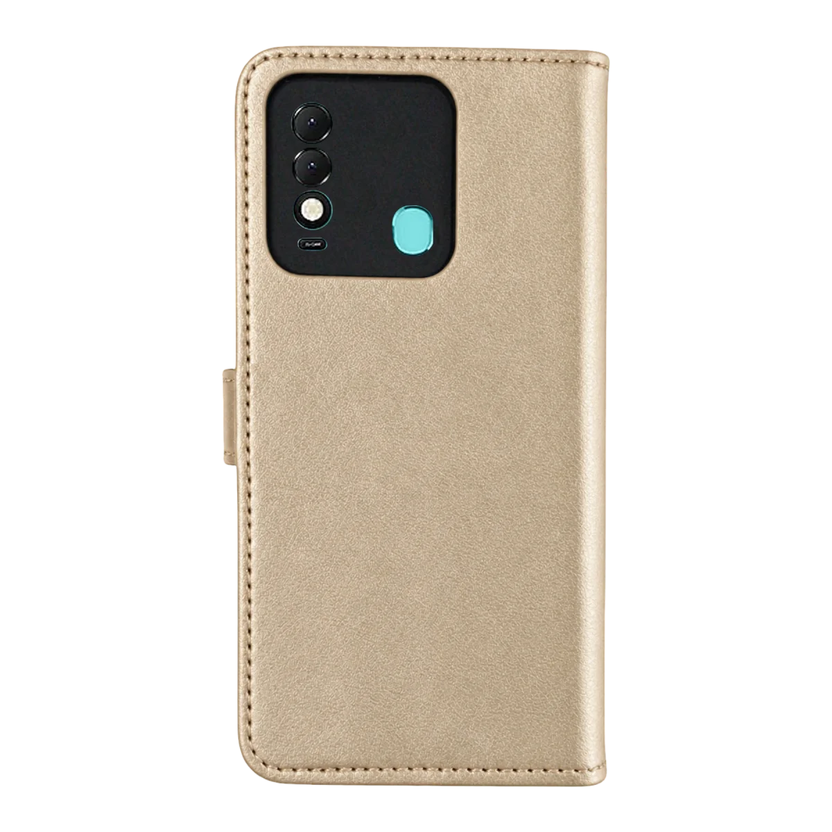 Tecno Spark 8T Trend S Plus Kapaklı Telefon Kılıf - Gold