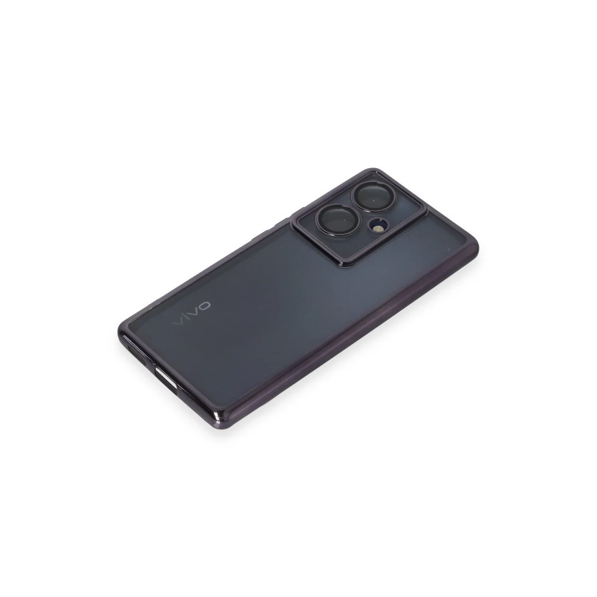 Vivo V29 Lite Kılıf Razer Lensli Silikon - Mor görsel 4