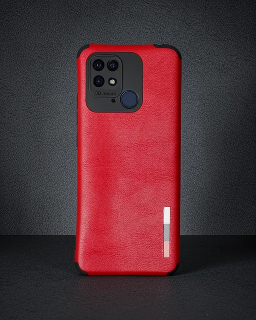 Xiaomi Redmi 10c Kılıf Loop Deri Silikon - Kırmızı