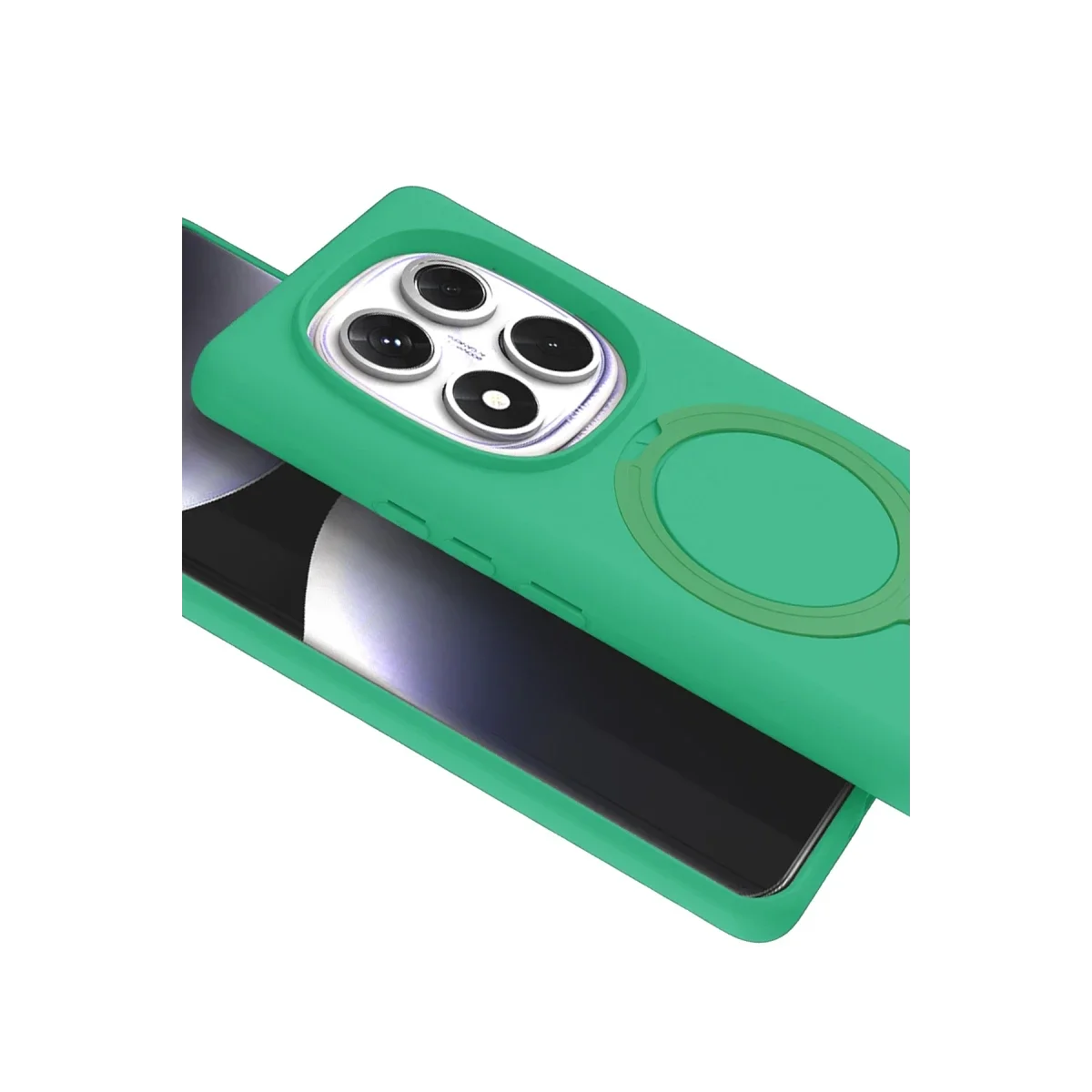 Xiaomi Redmi Note 14 Pro 4G Regal Magsafe Standlı Kapak - Yeşil görsel 4