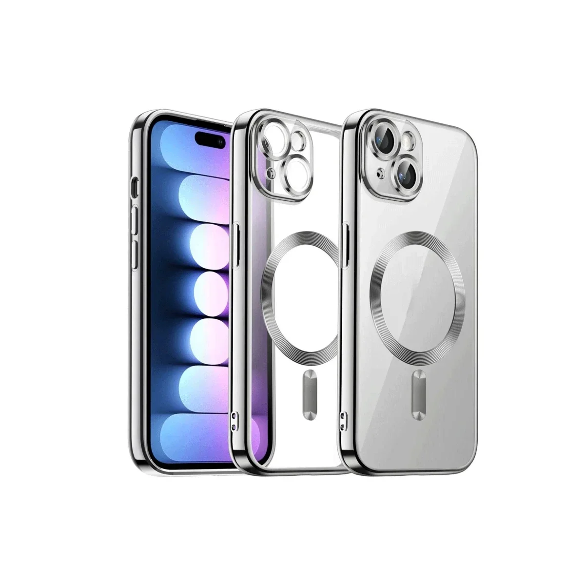 Apple iPhone 15 Kılıf Kross Magneticsafe Kapak - Titan Gri