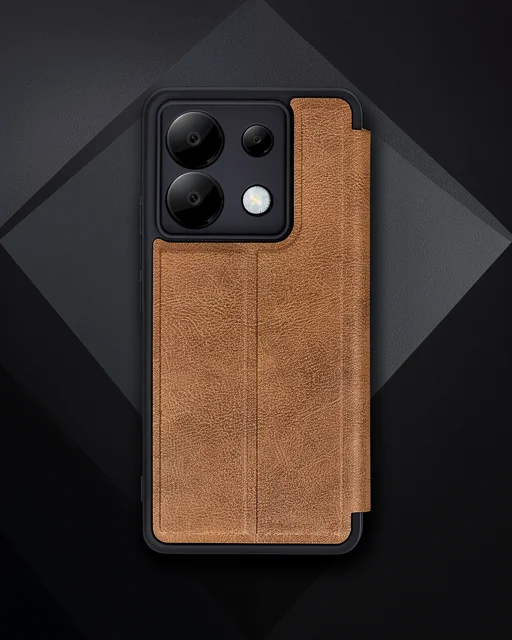 Xiaomi Redmi Note 13 Pro 5g Kılıf Flip Cover - Taba