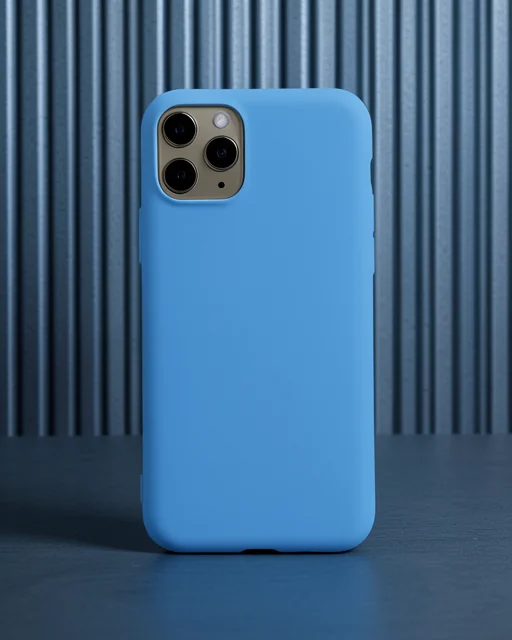 Apple İphone 11 Pro Kılıf Nano İçi Kadife Silikon - Mavi
