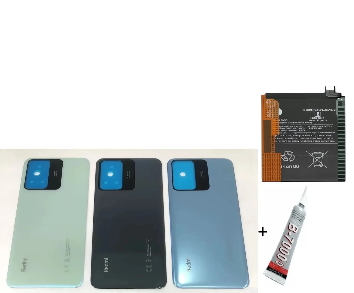 Redmi Note 12S Arka Batarya Kapağı,batarya Ve B70 görsel 3